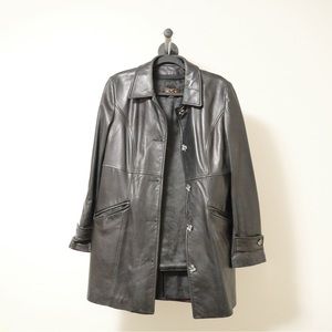 Danier Italian Leather Jacket Black Size US M